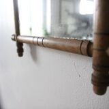 Bamboo effect wooden mirror