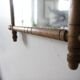 Miroir en bois effet bambou