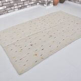Vintage decorative hemp rug for the home, ref. 3672