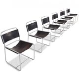 Claire Bataille Tubular Dining Chairs - Paul Ibens Model SE18 for 'T Spectrum 1970