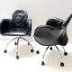 Black Leather Incisa Office Chair by Vico Magistretti for De Padova, 1992