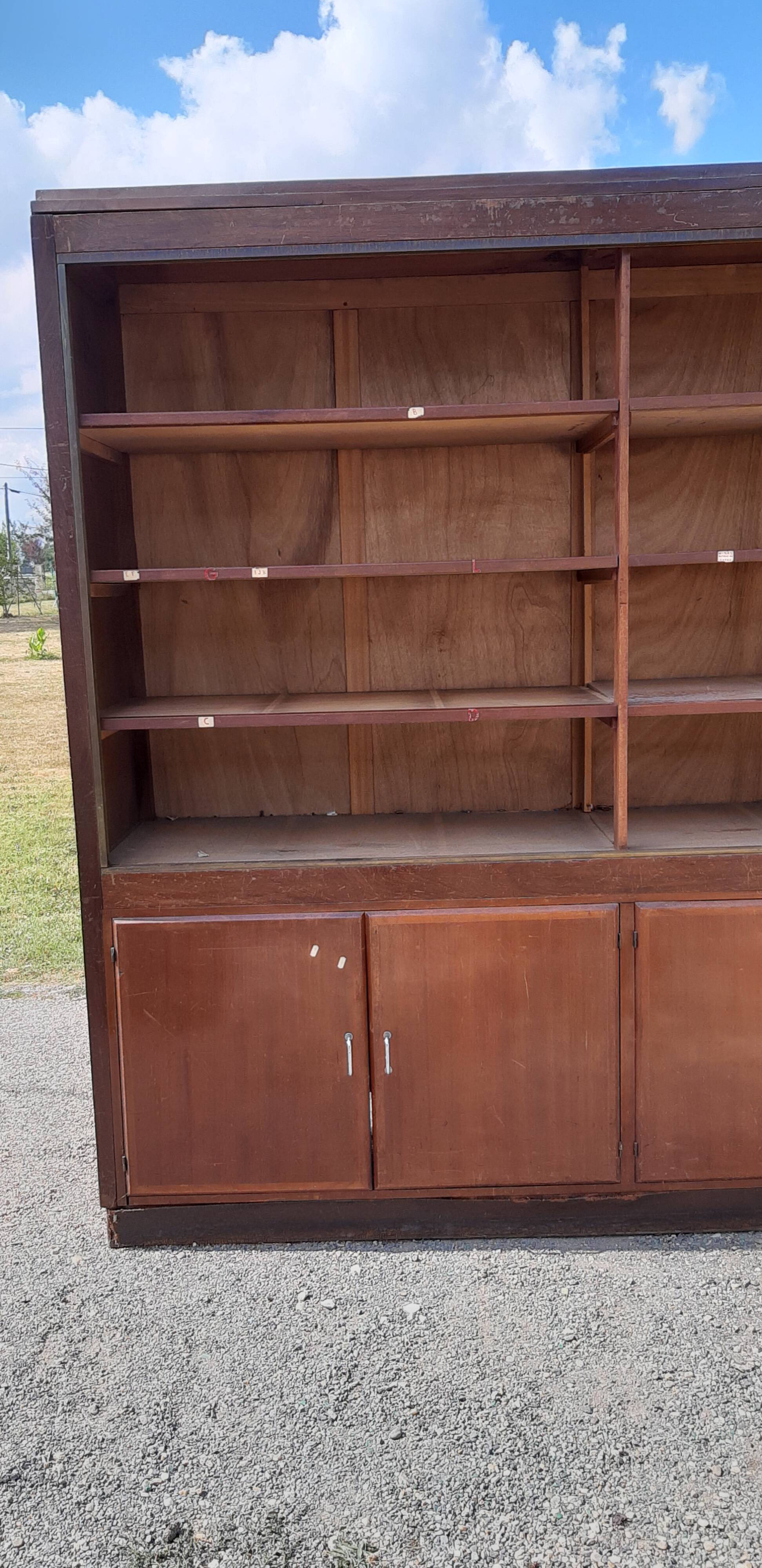 Store furniture from the 30s in mahogany and brass