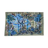Tapisserie sérigraphiée « La forêt » de  Robert Debiève