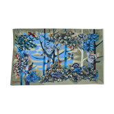Tapisserie sérigraphiée « La forêt » de  Robert Debiève