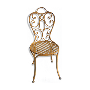 chaise en fer assise