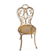 Chaise en fer  assise tressée fin 19e