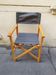 Fauteuil pliant style nautique, metteur en scène 