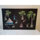 Gouache on African canvas signed: Banat