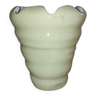 Vintage 70s large vase – Salins France – glossy ceramic