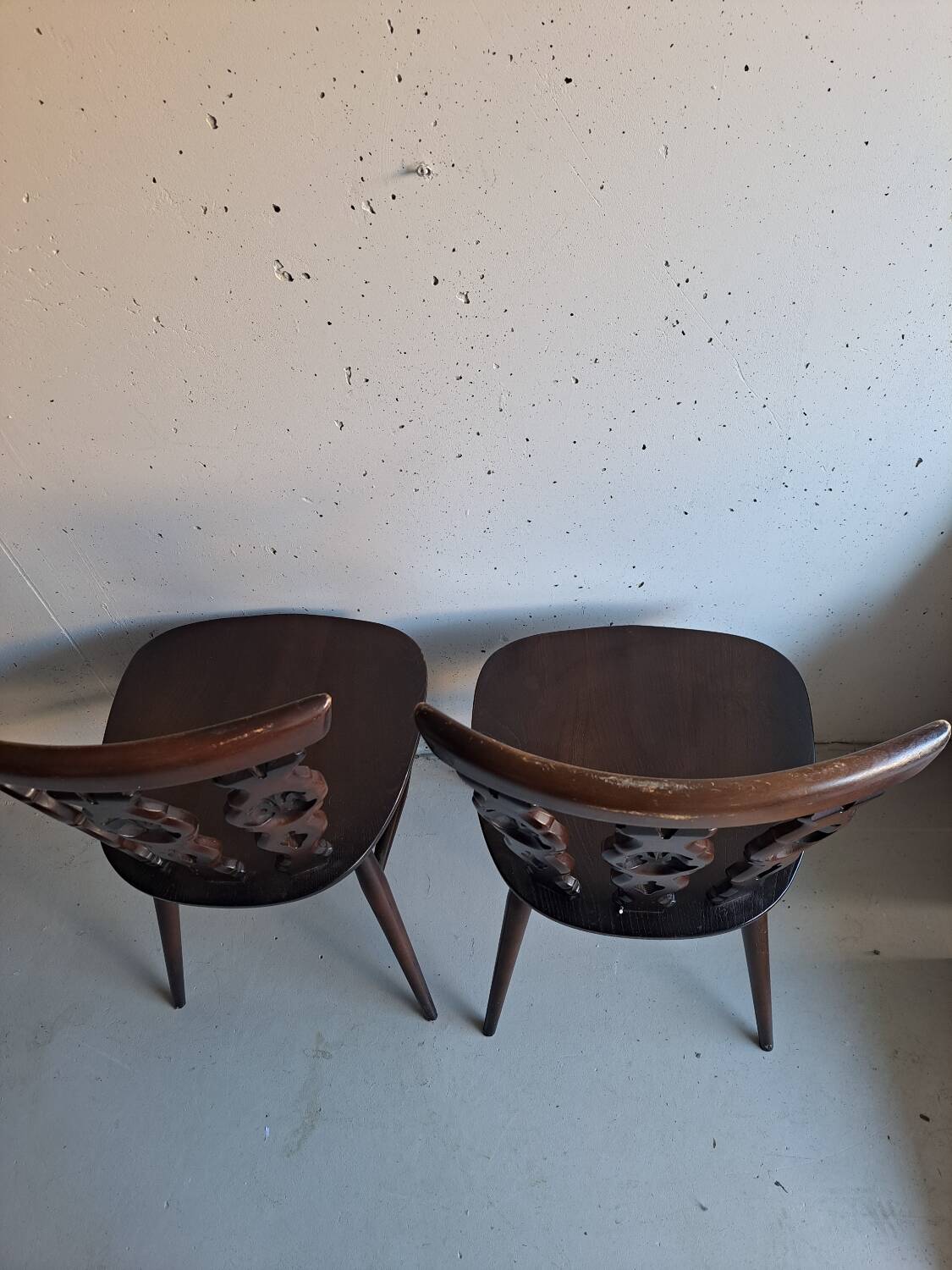 Pair of vintage 60's Ercol chairs