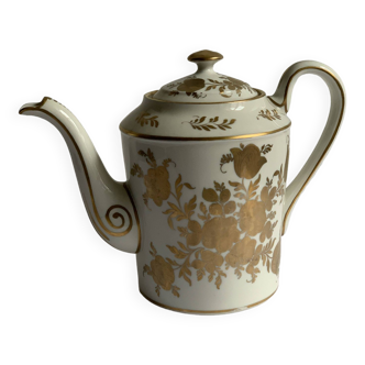 Golden porcelain teapot