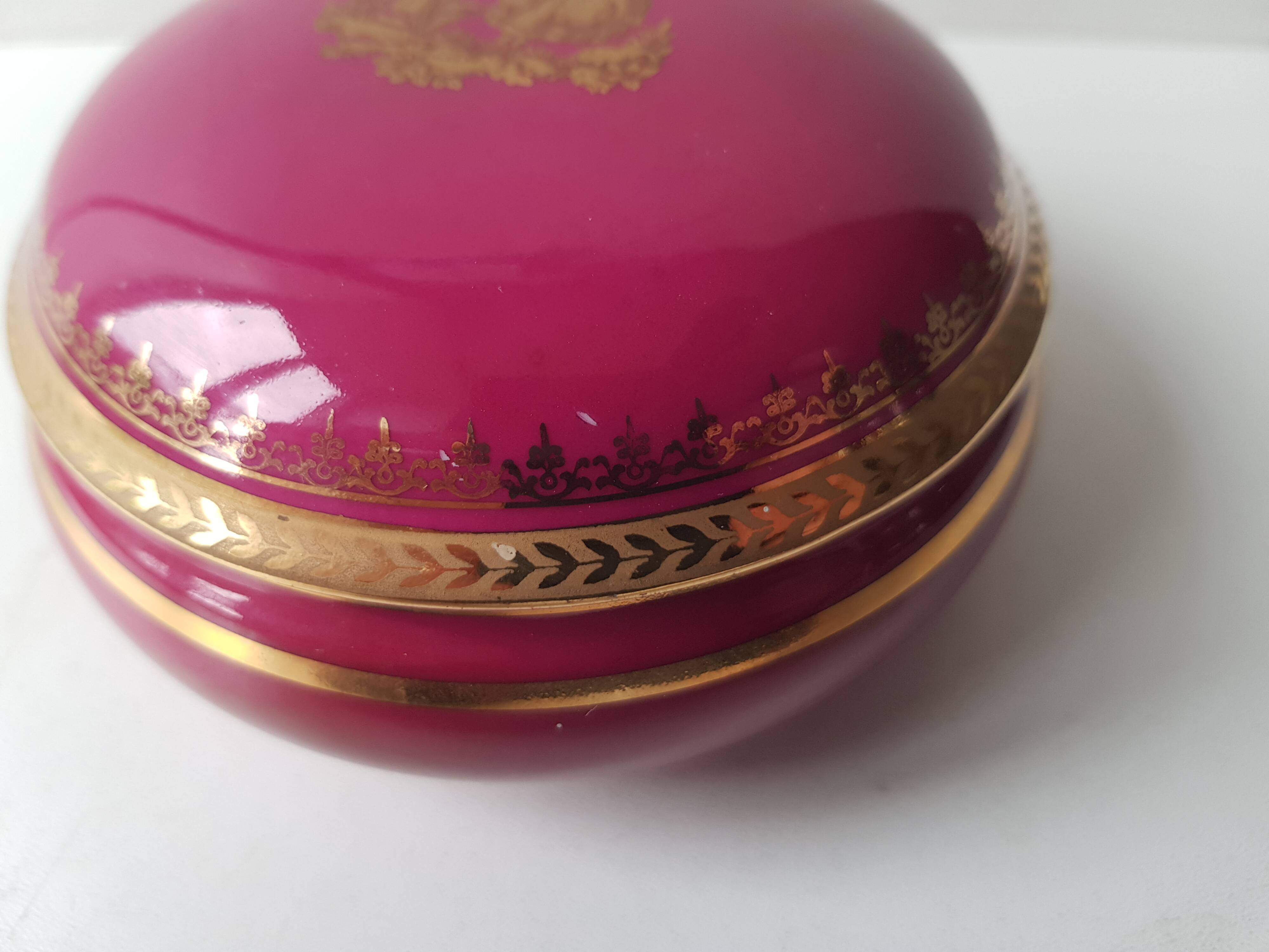 Jewelry box / candy box in Limoges Porcelain - Gaumot Labesse