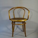 Le Corbusier b9 blond armchair, by Kohn, wooden seat 1915