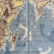 Old physical map — Ancient Continent | Europe, Africa, Asia & O