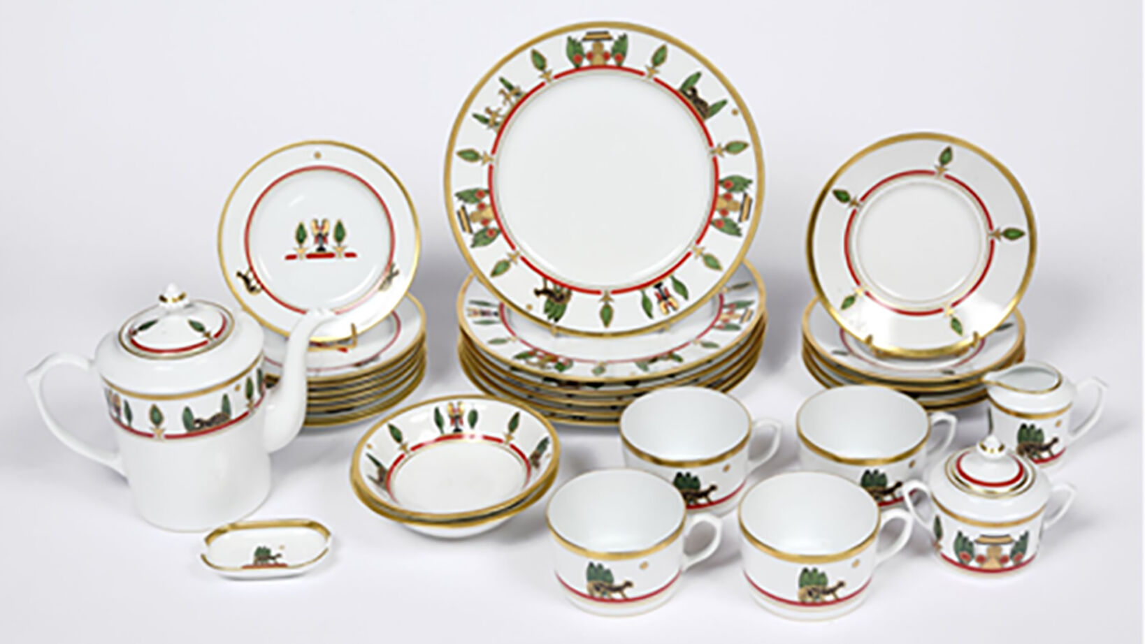 White porcelain service