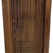 Antique oak door with frame and pierced wrought-iron lock – 16th–17th c.