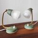 Paire de lampes de chevet Mid-Century