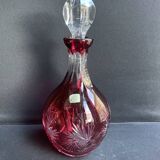 Overlay cut crystal carafe – Cristallerie d’Art Roger Gross Le Clairupt Baccarat
