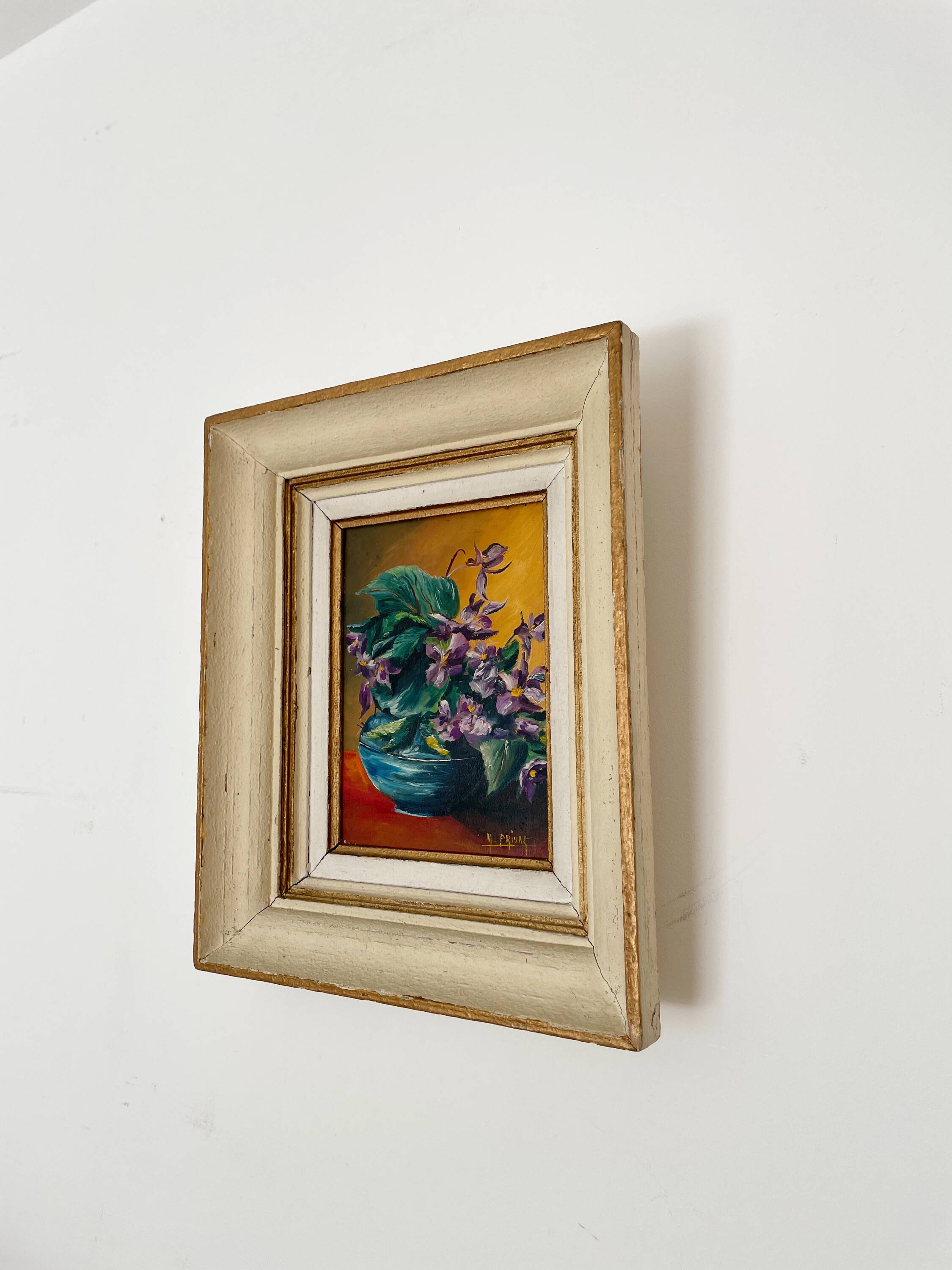 Huile sur toile dans son cadre - 33x39cm