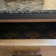 Buffet vitré Art déco en bois et marbre