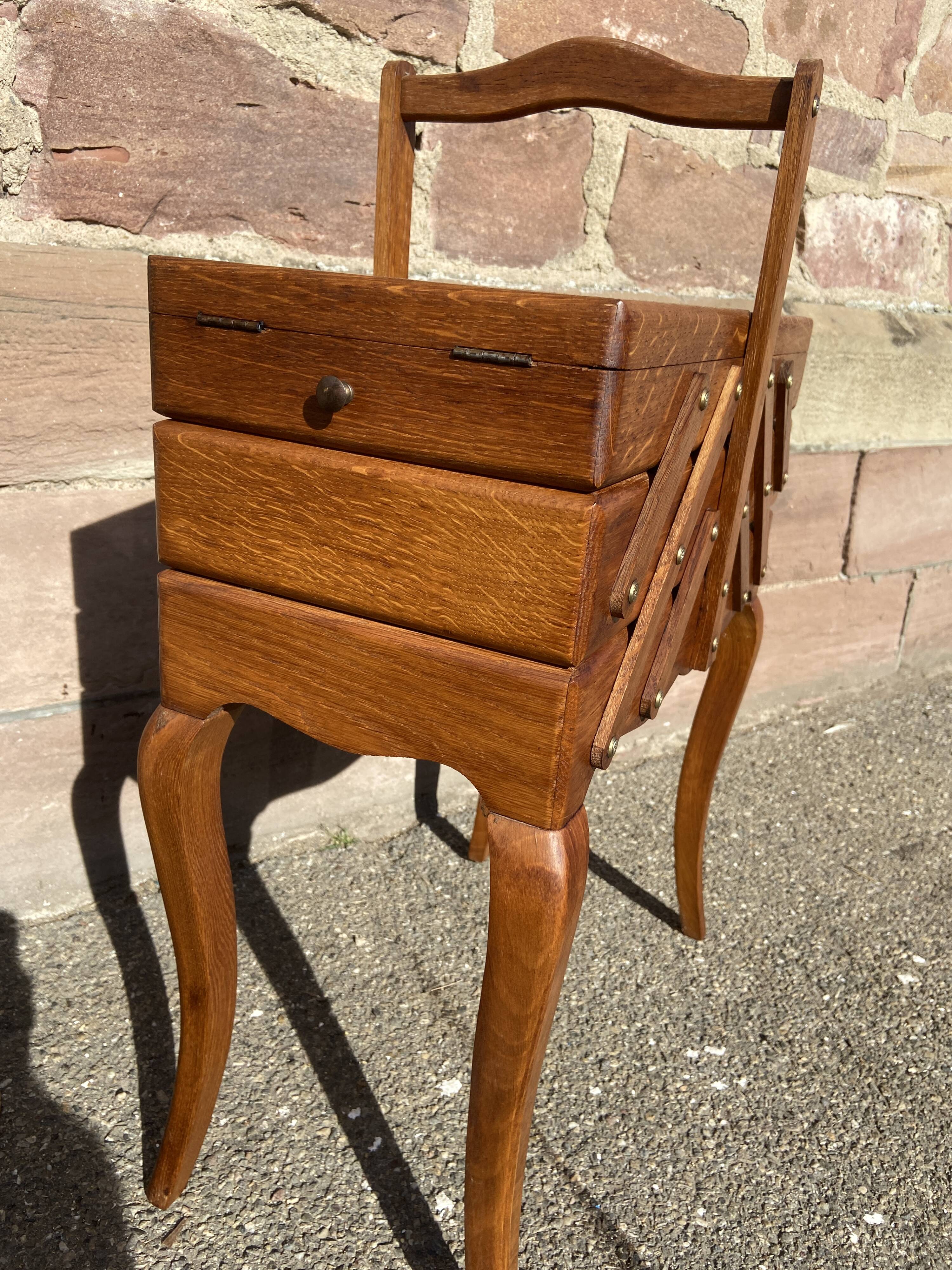 Scandinavian vintage sewing box worker