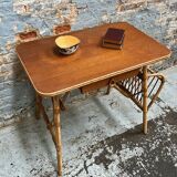 Louis Sognot rattan desk
