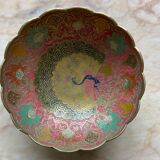 Trinket bowl in gilded brass