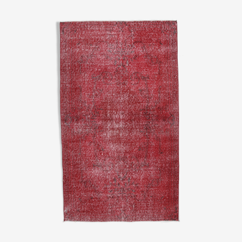 Red vintage rug 195x113cm