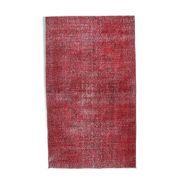 Red vintage rug 195x113cm