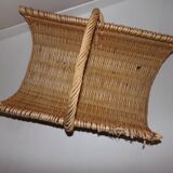 Wicker wooden basket