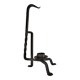 Brutalist candle holder design iron black patina 60s
