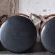 Lot of five old bistro stools