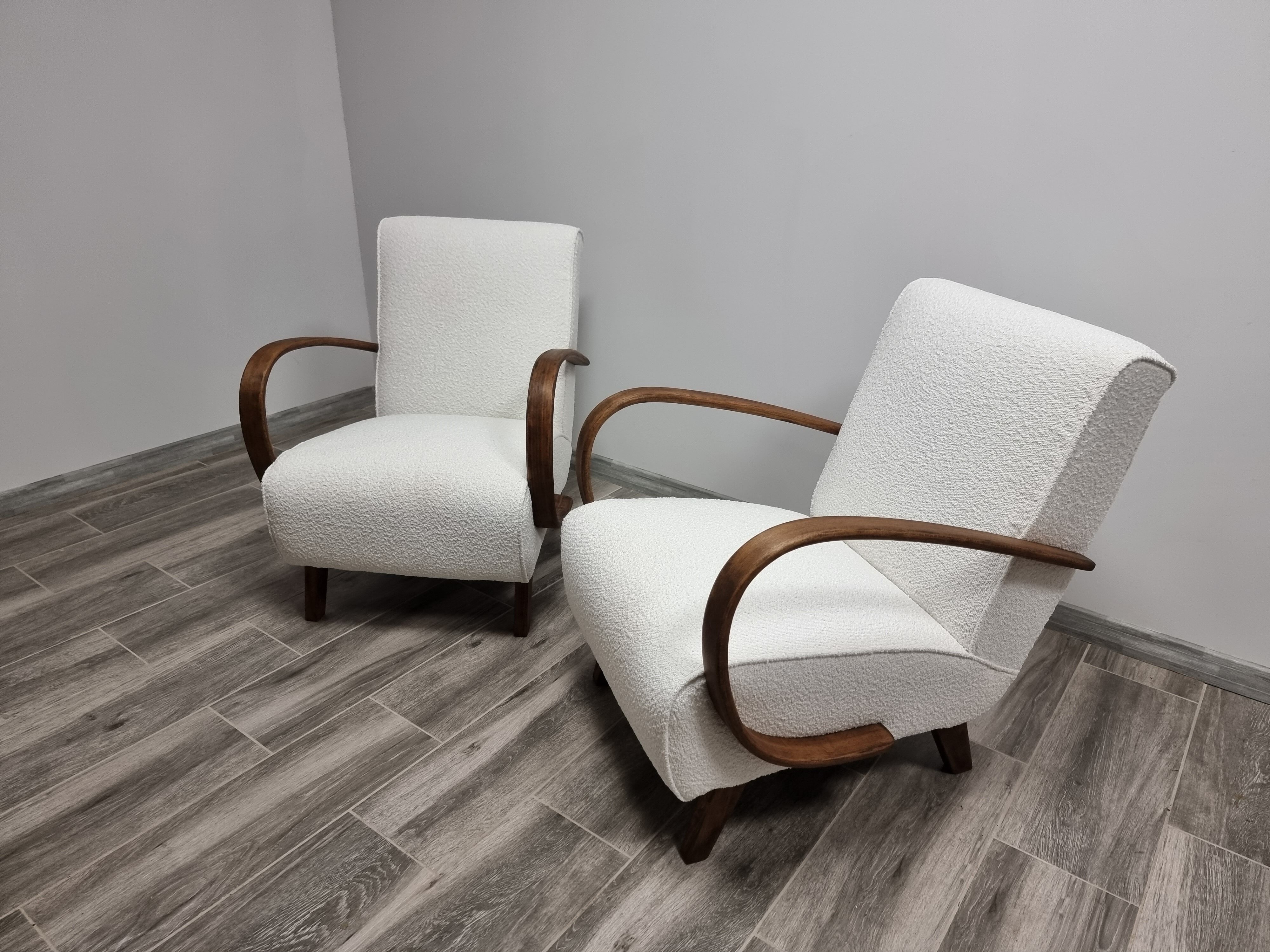 pair of armchairs by Jindrich Halabala