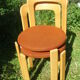 Pair of chairs in fabric orange Bruno Rey