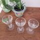 Lot de 3 verres à absinthe