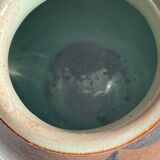 Vase artisanal signed stoneware vintage