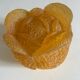 Original amber orange resin lamp in the shape of a cabbage, dating from the years.