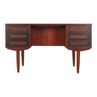 Teak desk, Danish design, 1970s, manufacturer: A.P. Møbler Svenstrup