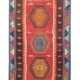 1940s Turkish Kilim Rug, Small Wool Medallion Flatweave 75 x 130 cm