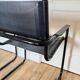 Pair of Cantilever armchairs in leather and black tubular - 1970s