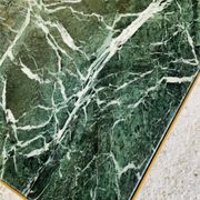 Mid-century coffee table in green marble and brass, 1960s