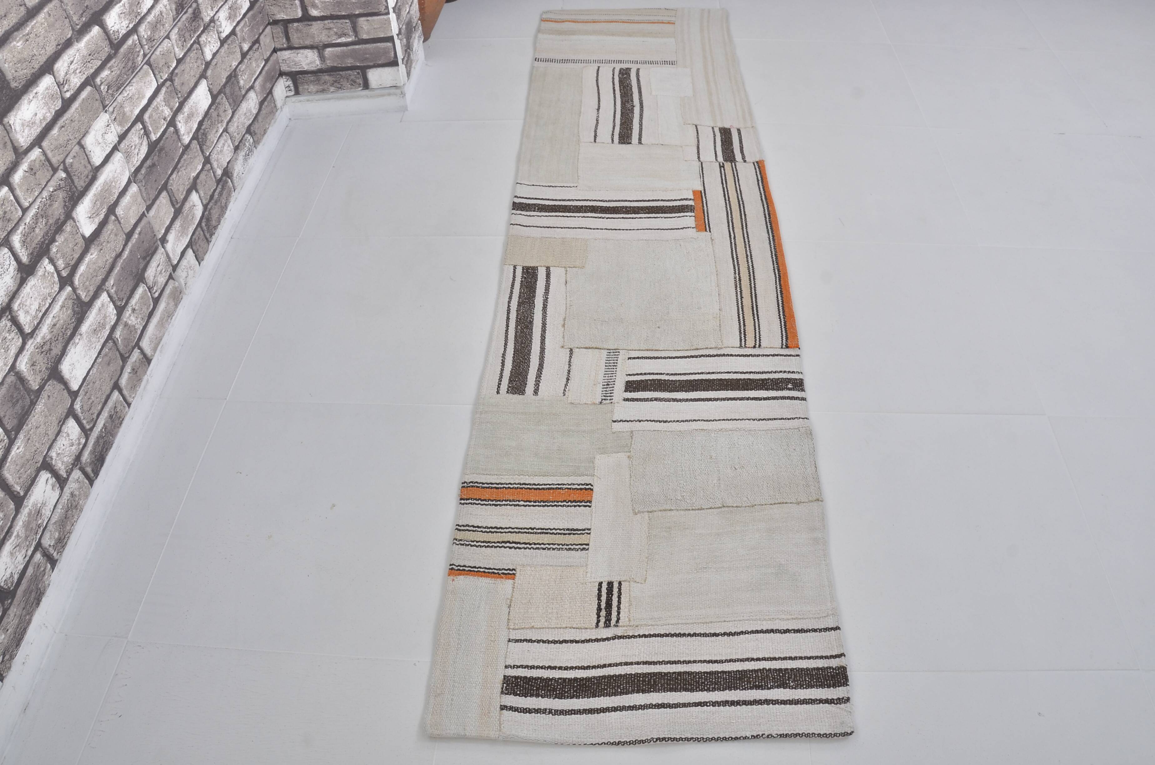 Oushak Vintage STRİPE Hemp Runner sku 3815