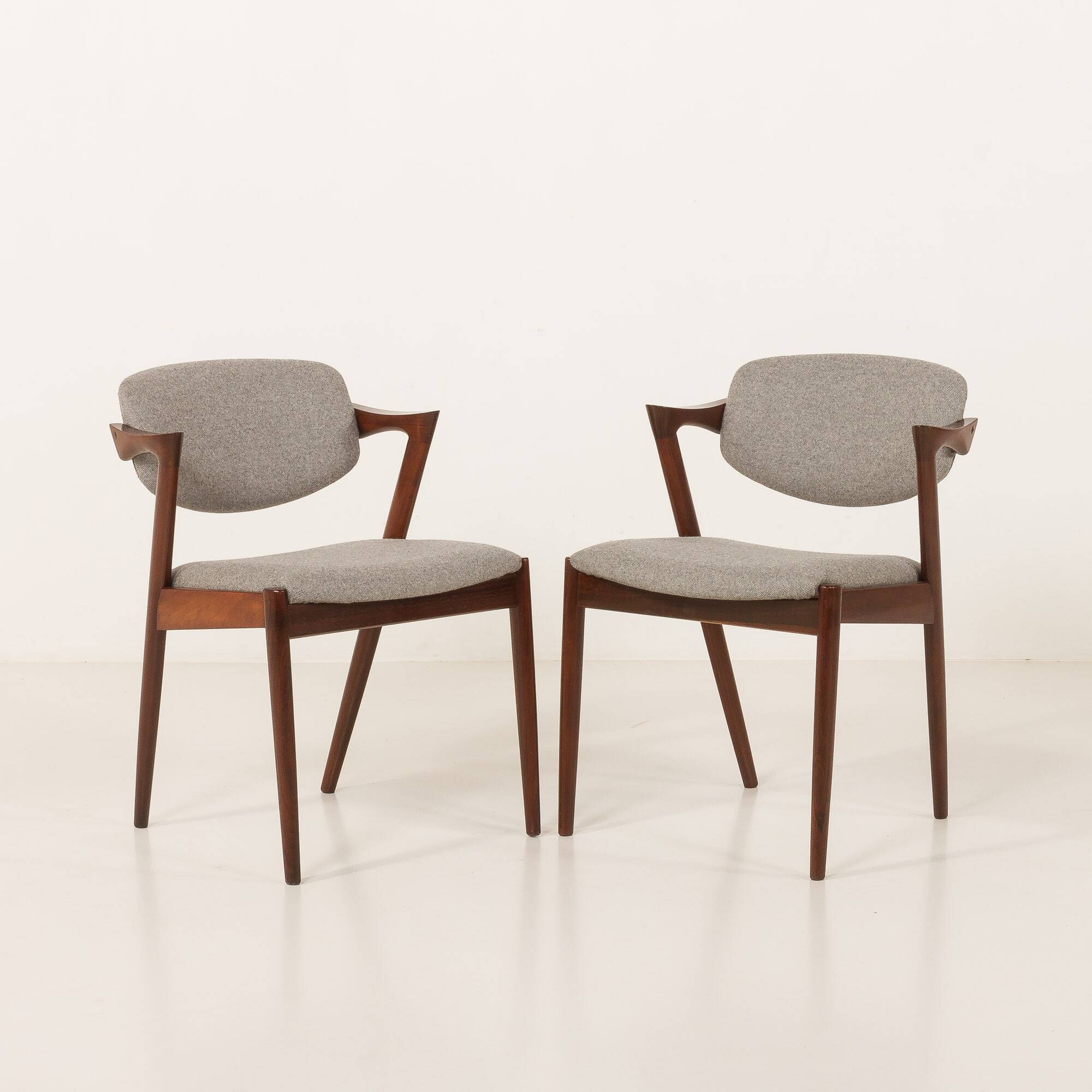 Kai Kristiansen chairs in roswood model 42, set of 8,Denmark 1960s