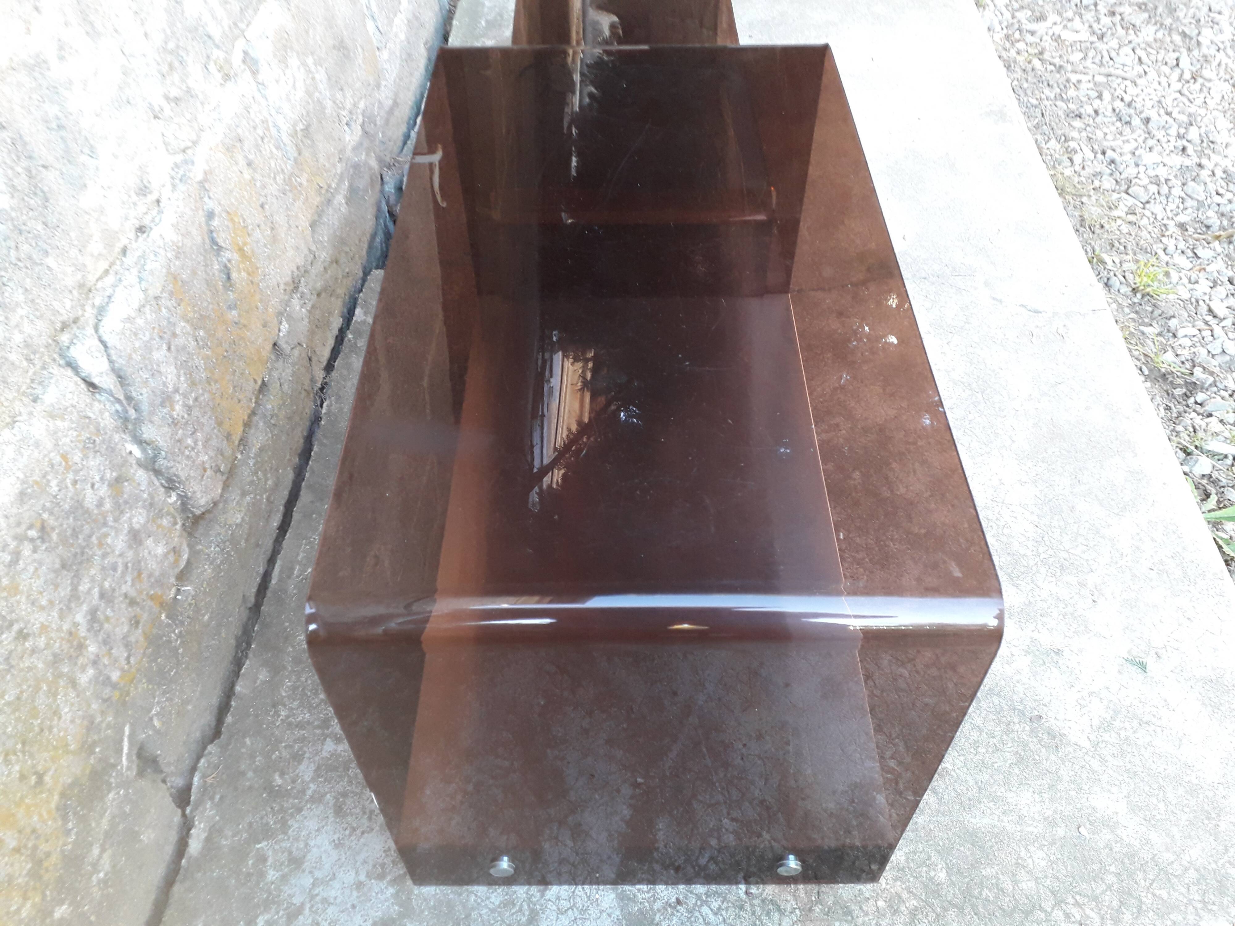 Vintage Plexiglas coffee table