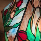 lamp 1975 to 85 origin lampshade stained glass Tiffany style 53x30 el