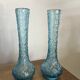 Paire petits vases bleu turquoise années 20/30