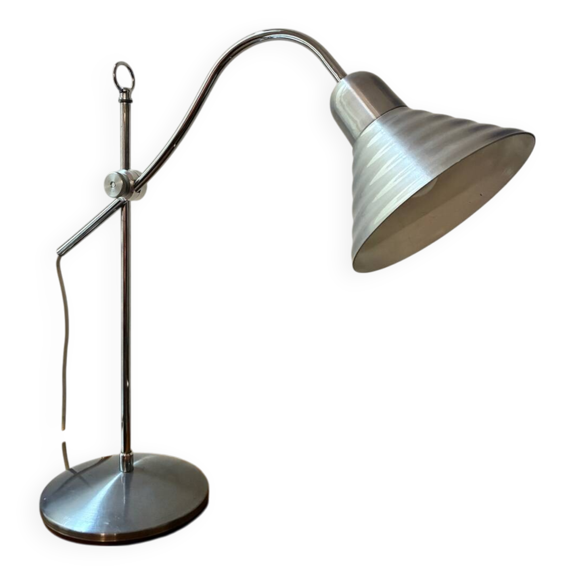 Large vintage Aluminor steel lamp