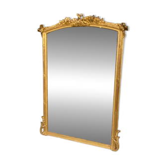 Golden wooden mirror