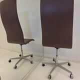 Chaise Oxford à dossier haut par Arne Jacobsen pour Fritz Hansen