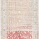 Tapis vintage floral rose blush et pêche 8x12, tapis pour salon.